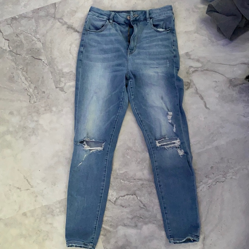 High waisted Denim jeans